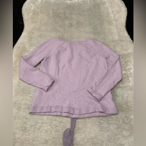 Lands End Womens Pullover 100% Cashmere Purple Sweater Size Small Long Sleeve - Picture 2 of 6